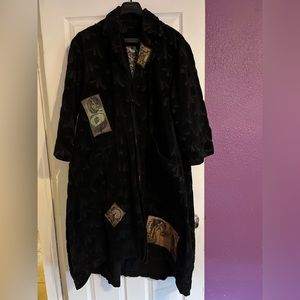 RARE Blue Women’s Velour Theater Coat Size 2